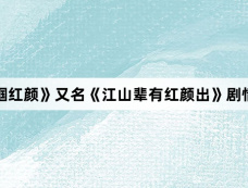 《巾帼红颜》又名《江山辈有红颜出》剧情介绍