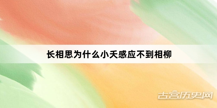 长相思为什么小夭感应不到相柳