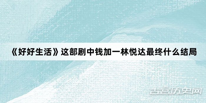 《好好生活》这部剧中钱加一林悦达最终什么结局