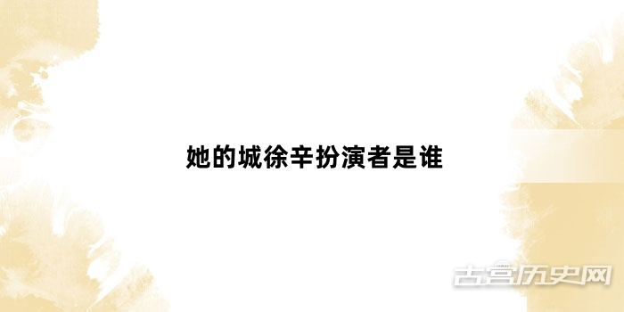 她的城徐辛扮演者是谁