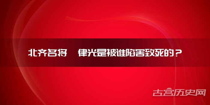 北齐名将斛律光是被谁陷害致死的？