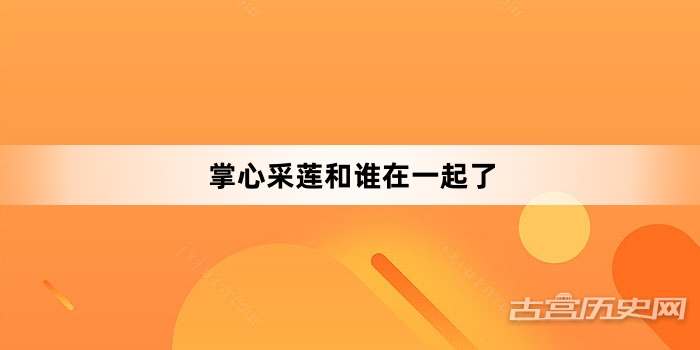 掌心采莲和谁在一起了
