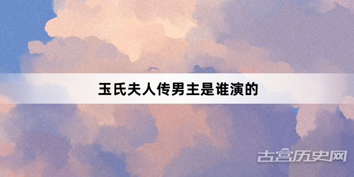玉氏夫人传男主是谁演的