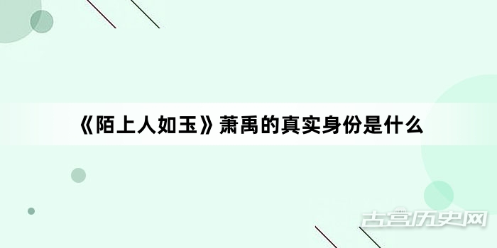 《陌上人如玉》萧禹的真实身份是什么