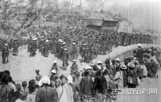 1908年光绪皇帝葬礼老照片
