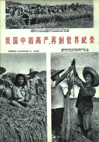 1958年欣欣向荣的中国。