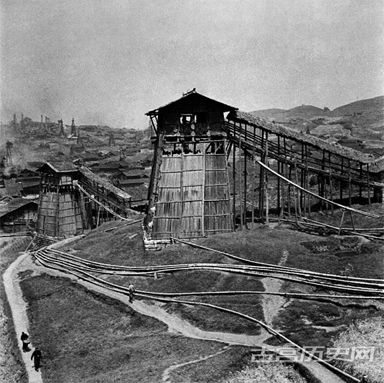 1930年代的自贡井盐生产。