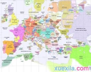 中世纪欧洲历史地图介绍