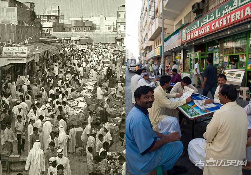 迪拜50年变迁。