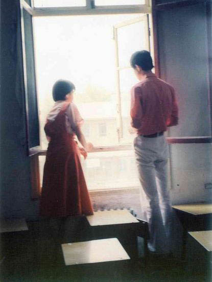 1980年代的中学生旧照。