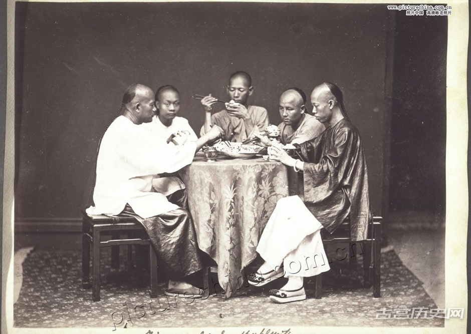 1881-1910年，中国人们的膳食。