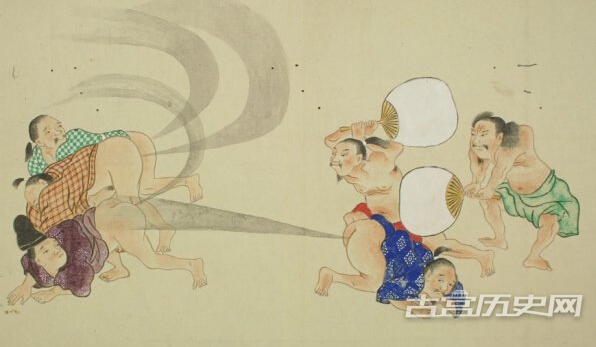 神奇的日本人风俗画中“屁的战斗”