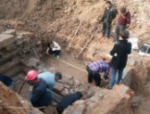 浙江嵊州抢救性清理宋太常寺主簿周汝士墓