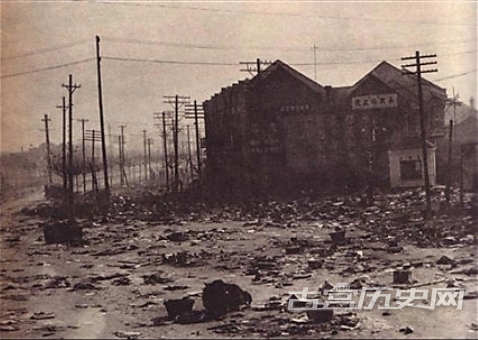 被日军破坏的城市