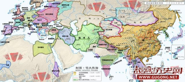 明朝地图：明成祖时期世界地图