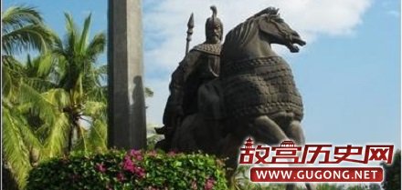 东汉大将军马援在交趾立铜柱，于是就有一个霸气名称“汉之极界”