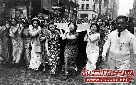  1938年中国美女抗日募捐
