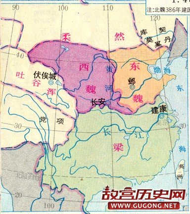 南北朝地图