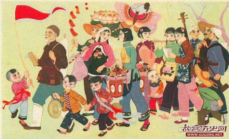 上世纪五十年代的春节老年画