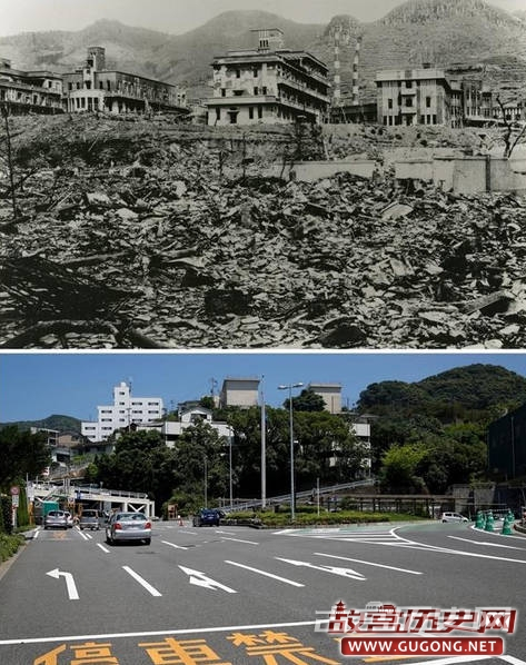 日本原子弹爆炸现场今昔对比