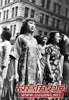 1938年中国美女抗日募捐