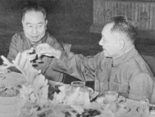 邓小平华国锋谈笑风生互相敬酒