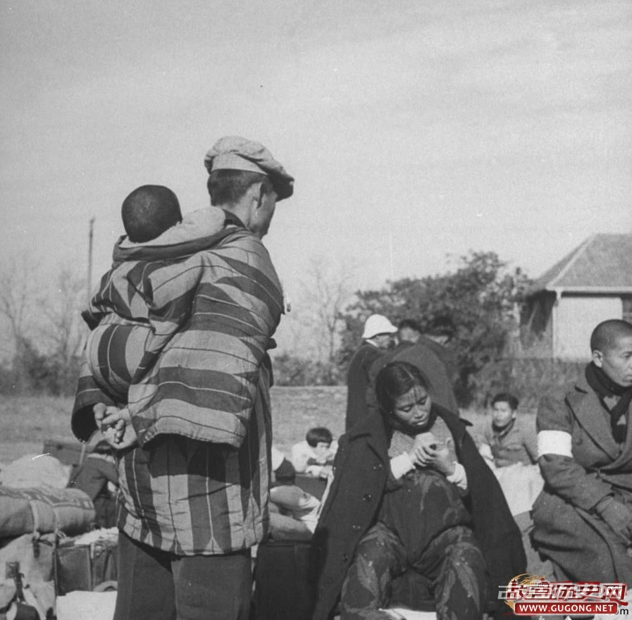 抗日战争胜利后中国遣返日本人的罕见照片