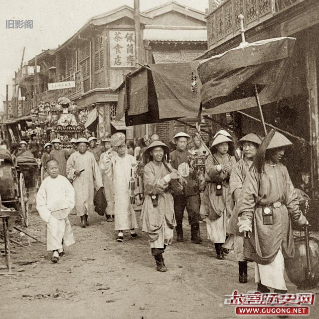 天津老照片：袁世凯治下直隶天津 1905年的街景