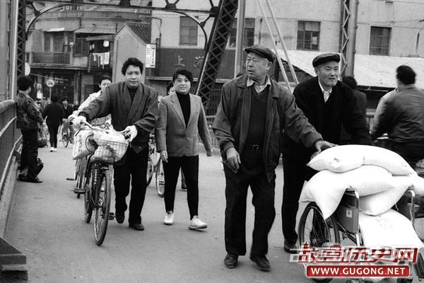 上海老照片：二十年前的老街 上海潭子湾地区