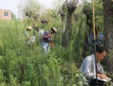陕西西安汉唐昆明池水系