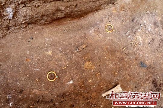 中乌联合考古在撒扎干遗址大型墓葬发现金器80件