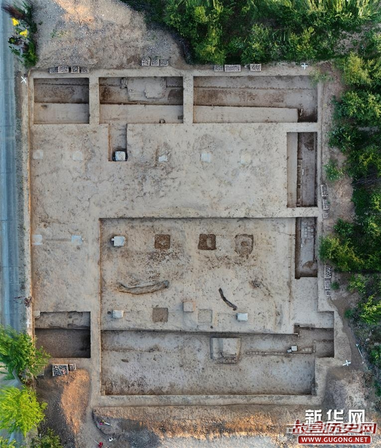 陕西发现现存最大唐代陵园建筑基址