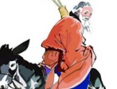 倒骑毛驴的张果老