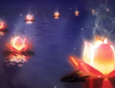 七月十五放河灯
