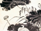 明代魏学濂《荷花鹭鸶图》
