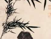 明代姚绶《竹石图》