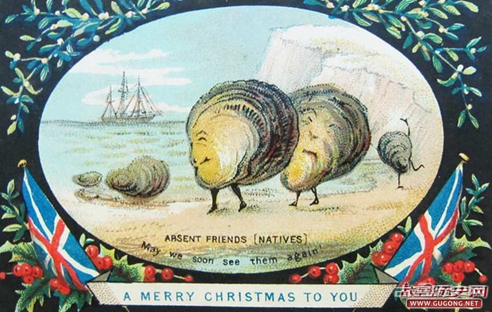 十九世纪英国维多利亚时代的圣诞卡这也太吓人了