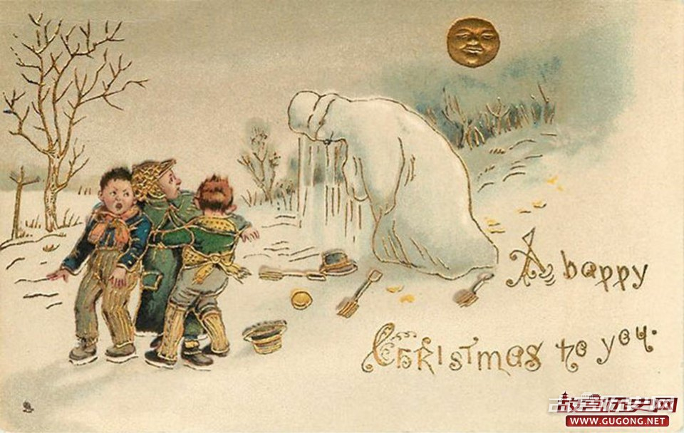 十九世纪英国维多利亚时代的圣诞卡这也太吓人了
