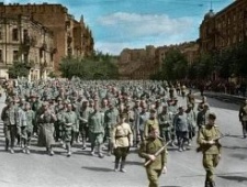 彩色苏军二战老照片:大反攻期间俘虏大量德军