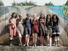 美国百年前选美小姐罕见彩色照片：年轻时尚又漂亮