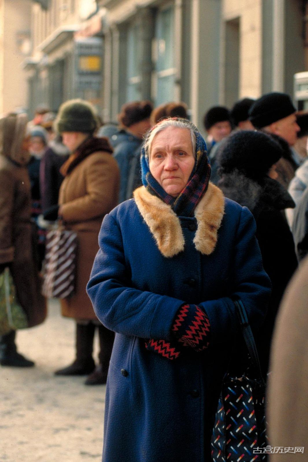 老照片：1991年苏联那些可怜的老百姓